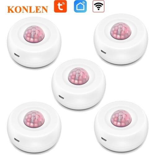 Tuya Smart Life WIFI Motion Sensor PIR Ceiling Alarm Detetor Human Body Movement Infrared Security Intruder Detection Alert