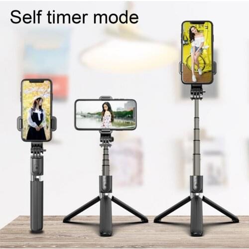 Video live streaming cell mobile phone holder selfie stick tripod Bluetooth Wireless Foldable Monopod for Gopro Camera stand