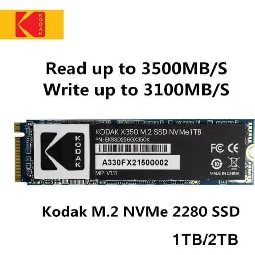 Kodak ssd m2 nvme PCIe Read up to 3500 1TB 1024GB Solid State Drive DRAM Cache M.2 2280 Internal Hard Disk Laptop Desktop