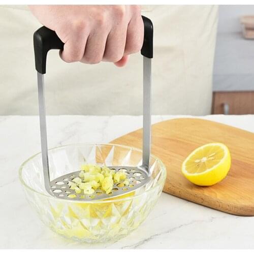 Home Kitchen Gadgets Kitchen Tools Accessories Goods Potato Masher Mashed Potatoes Fruit Vegetable Cutter Smasher 1Pcs