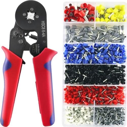 1200pcs/Box Wire Terminal Crimp Connector Insulated Uninsulated Wire End Ferrules --M25