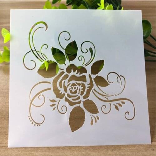 3pcs Cutout Layering Stencils DIY Scrapbooking Stamping Embossing Wall Painting Drawing Template Cake Spray Mold Crafts Decor