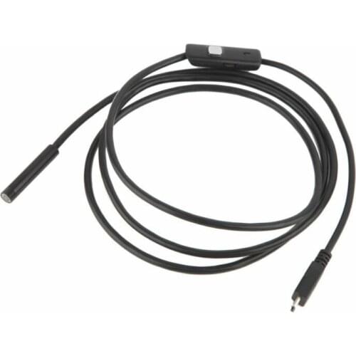 7mm Endoscope Camera Flexible IP67 Waterproof Micro USB Inspection Borescope Camera For Android PC Notebook 6LED