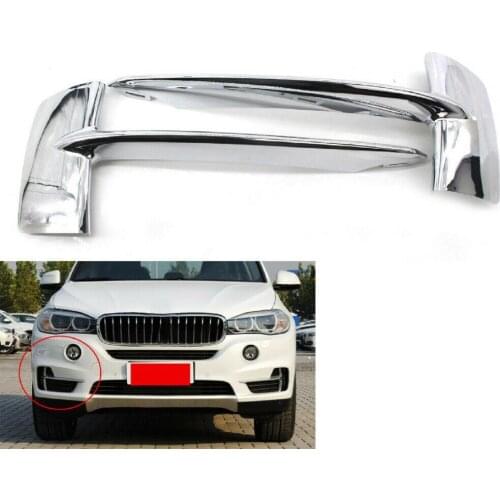 Bumper Grille Modern Touch ABS Electroplating Stylish Bumper Trim Sticker 51117325395 51117325396 for BMW F15 X5 2014-2018