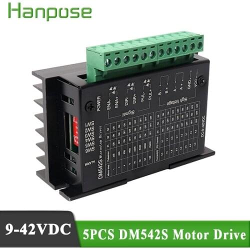 5pcs nema 23 motor driver DM542S for stepper driver Stepper Motor Driver For 57 86 Series motor for 3D printer Router