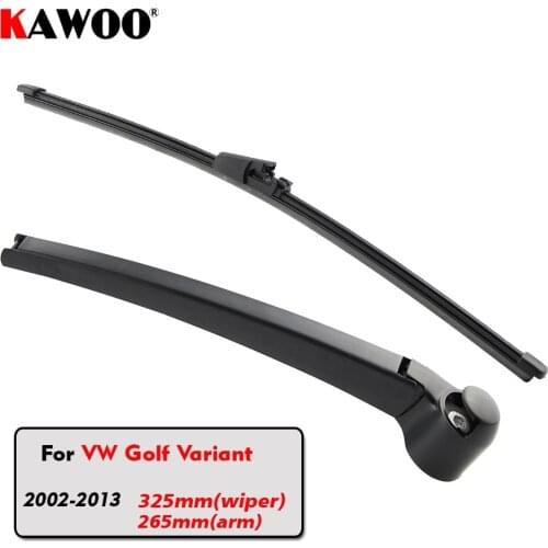 KAWOO Car Rear Wiper Blades Back Window Wipers Arm For Volkswagen VW Golf Variant Hatchback (2002-2013) 325mm Windscreen Wiper