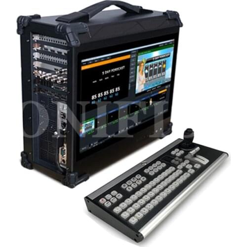Live stream recording and broadcasting integrated machine director switcher push streaming virtual keying system vmix