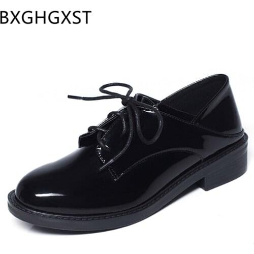 Italian mules shoes women low heel shoes creepers fashion Patent leather shoes women casual zapatos oxford mujer buty damskie