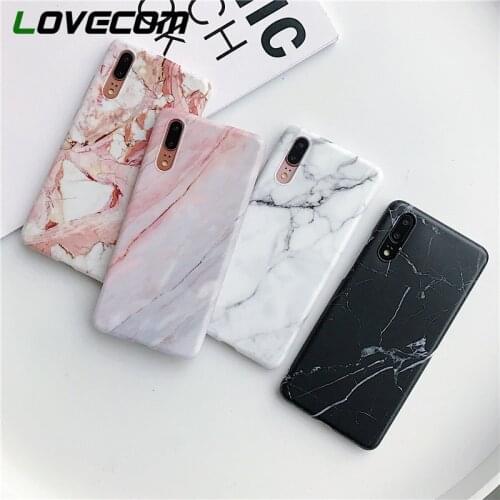 LOVECOM Classical Marble Texture Phone Case For Huawei P40 Pro P30 P20 Lite Mate 30 20 Pro Shockproof Bumper Soft IMD Back Cover