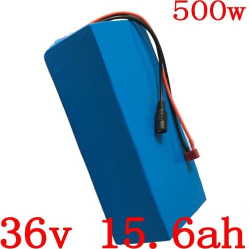 36V Lithium battery 36V 15AH electric bike battery 36v 15.6ah 500W scooter battery with 15A BMS and 42V 2A charger free duty