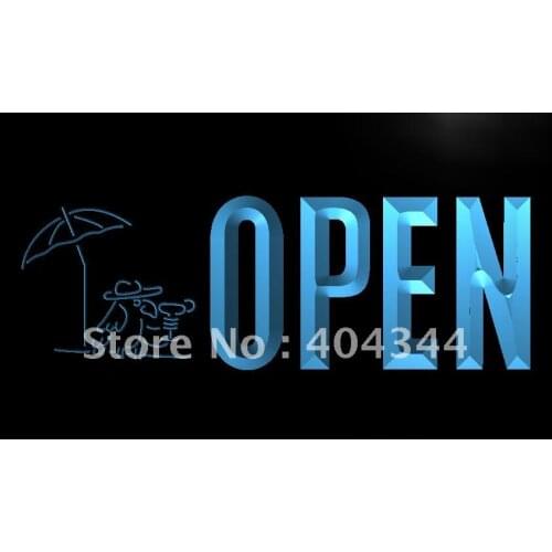 LK807- OPEN Bar Pub Club Beer Bird LED Neon Light Sign home decor crafts