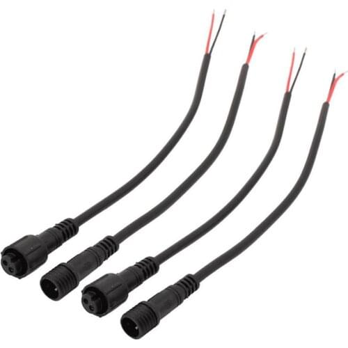 M10 Waterproof Butt Connector 2/3/4 Pin 220V Outdoor LED Cable Extension Cord Male And Female Connector Cable