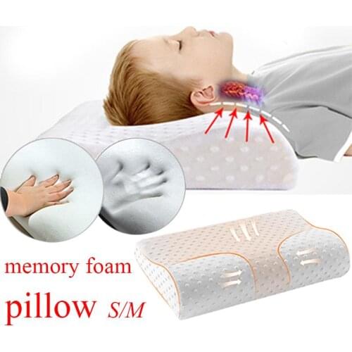 Pillow Fiber Slow Rebound Soft Pillow Massager Memory Foam Pillow Orthopedic