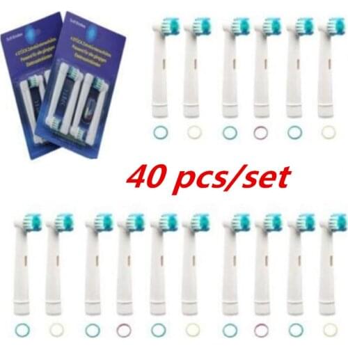 Wholesale 12 or 16 or 20 or 40 PCS / SET ELECTRIC COMPATIBLE REPLACEMENT TOOTHBRUSH HEADS for ORAL HYGIENE B SB-17A