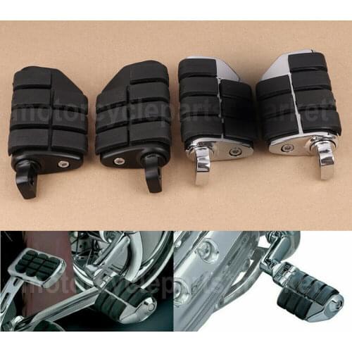 New Anti Vibration Rubber Lion Paw Foot Rest Pegs Pedal For Harley Softail Dyna Fat Boy Touring Sportster male mount-style