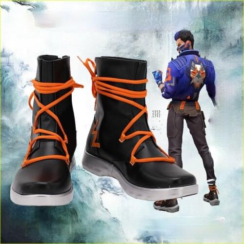 Valor Yoru Cosplay Shoes Boots Halloween Carnival Costume Accessories Props