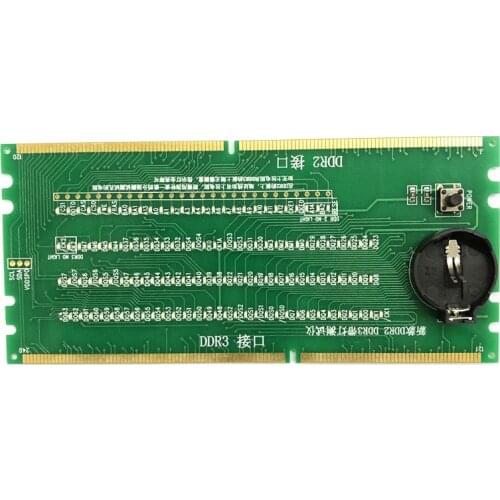 DDR2 DDR3 RAM Memorry Slot Tester Analyzer Test Card Adapter for PC AMD Intel