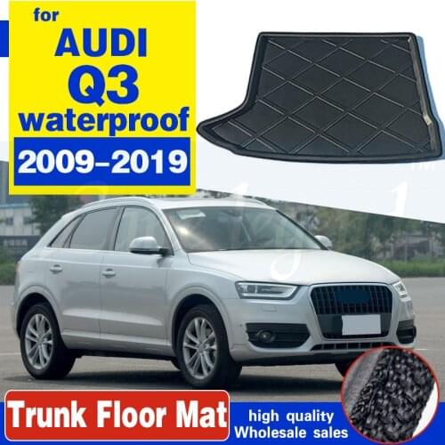 Fit For AUDI Q3 2009-2019 Rear Trunk Tray Boot Liner Cargo Mat Pad Floor Carpet Mud Kick 2010 2011 2012 2013 2014 2015 2016 2017