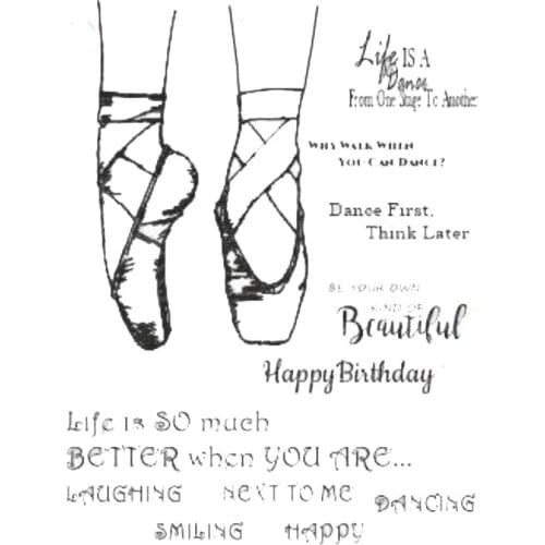 Ballet Transparent Clear Stamp/seal for DIY Scrapbooking/ Album Decorative Clear Stamp Sheets A0477