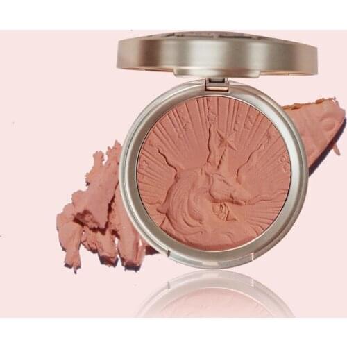 TT Flower Know Relief Blush Peach Rouge Delicate No Falling out Natural Nude Makeup Vigorous Chin Purple Daily