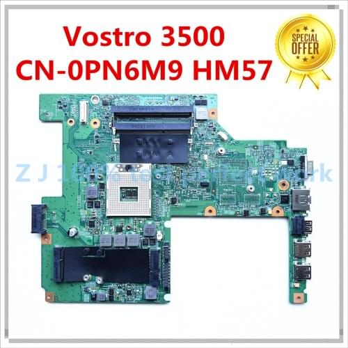 High quality FOR DELL V3500 3500 Laptop motherboard CN-0PN6M9 0PN6M9 PN6M9 HM57 DDR3 MainBoard 100% Tested Fast Ship