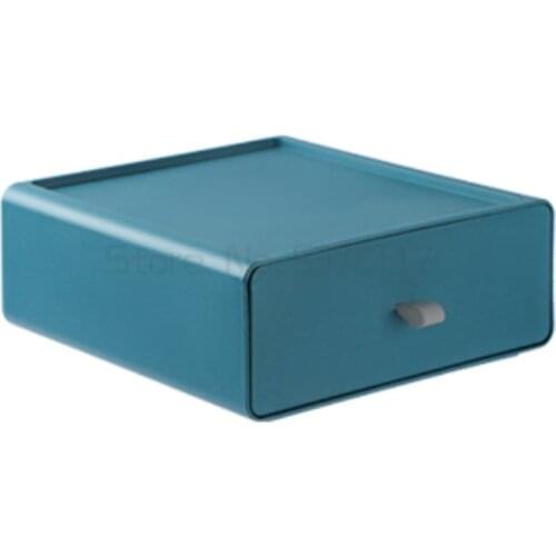 Drawer type storage box cosmetics desk student dormitory sorting storage box desk shelf