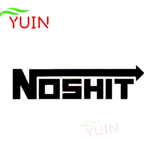 NOSH*t Funny Arrow Car Sticker Racing Window Cars Styling Personalized PVC Bumper Decoration High-quality Waterproof Decal