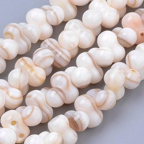10 Strand 90pcs/strand 15.7'' Freshwater Shell Beads Strands DIY Jewelry Necklaces Bracelet Making AntiqueWhite 5x9x5mm Hole:1mm