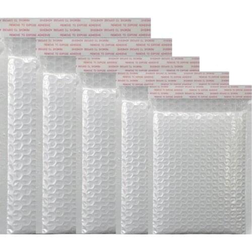 10 Pieces / Hand, High Quality Shockproof White Foam Envelope Bag All Specifications Postal Sender Stationery Bubble Bag Special