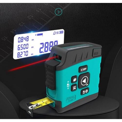 3 In1 Laser Tape Measure Rangefinder with Smart Bluetooth 30m/40m LCD Tape Measure High Precision Professional Measuring Tool