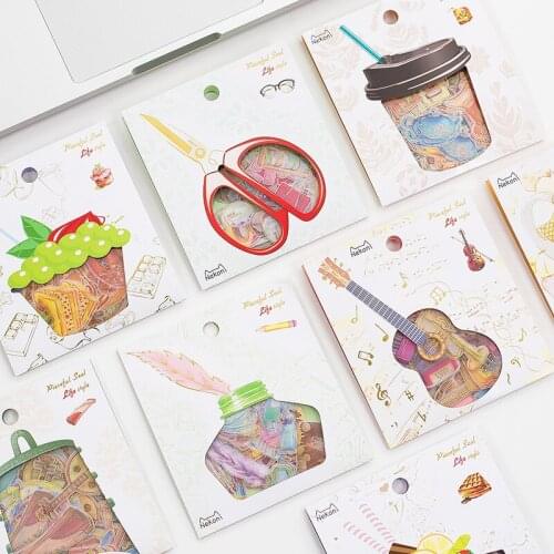 45 pcs/pack Stationery Stickers Kawaii Life Style Cake Diary Planner Decorative Mobile Stickers Scrapbooking DIY Craft Stickers