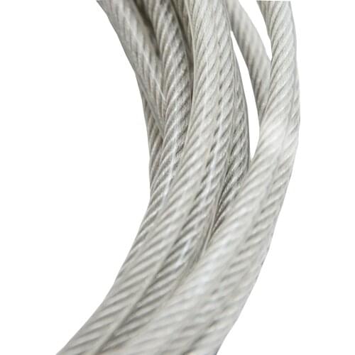 5mm Plastic covered stainless steel wire Steel rope fine clothesline 20m thick plastic coated stainless steel wire rope