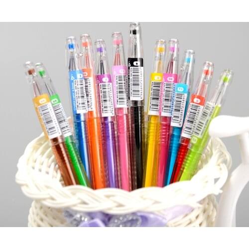 5pcs Diamond Kawaii Gel Pen 12 Colors Ballpoint Pen Fashion Girls School Stationery Office Supplies Stylus Crystal Pen Gift