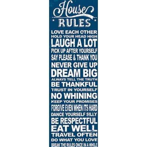 Free Shipping Family Rules canvas prints oil painting printed on canvas wall art decoration picture Home Decor Artwork XJDP-224