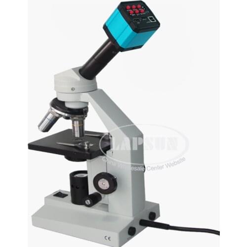 40X - 400X Compound Advance Biological Student Lab Microscope + 250X - 2500X 14MP HDMI USB HD Digital Eyepiece Camera