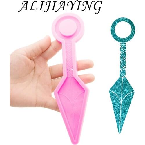 Shiny knife Mold, DIY Epoxy Resin Self defense Silicone Molds, Love Resin Crafting Mold Supplies DY0908