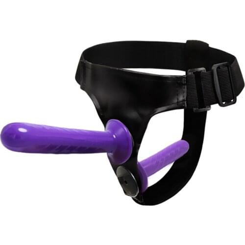 Big Soft Lesbian Strapon Harness Double Dildo Silicone Strap on Cock Realistic Penis Adult Sex Toys for Woman Intimate Products