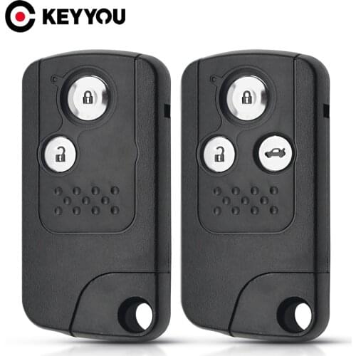 KEYYOU Smart Key Fob 2/3 Buttons For Honda Civic Accord CR-V Odyssey 2013-2015 Remote Key Shell Keyless Entry Case Replacement