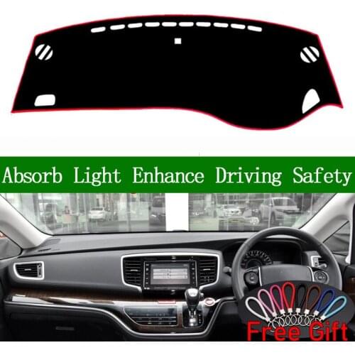 For Honda odyssey 2015 2016 2017 2018 Right Hand Drive Dashboard Cover Car Stickers Sun Shade Mat Carpet Interior Accessories