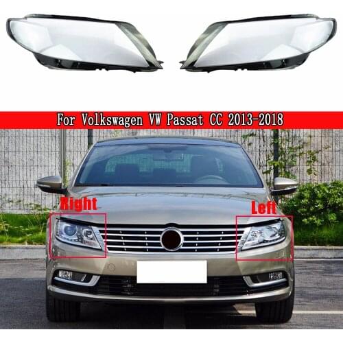 Headlights Cover Headlights Shell Transparent Cover Lampshdade Headlamp Shell Lens For Volkswagen VW Passat CC 2013 2014- 2018