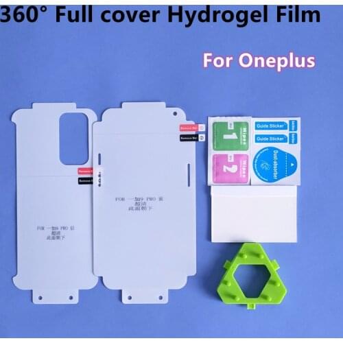 360° Full Cover Hydrogel Film For Oneplus 9 Screen Protector For Oneplus 9 Pro TPU HD Hydrogel Film Curved Fit Not Temper Glass