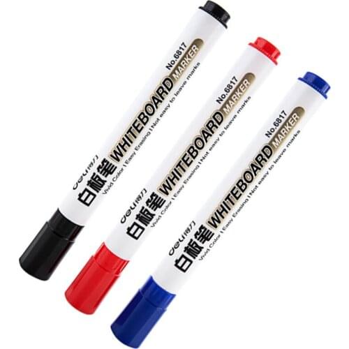 Office Supplies Erasable White Board Pen Water-based Magnetic Whiteboard Marker 3 Colors Kids Drawing Board Pen