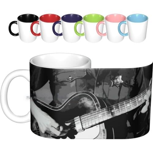 Country Rock Ceramic Mugs Coffee Cups Milk Tea Mug Musician Music Guitar Country Guitarist Instrument Concert Sound Musical