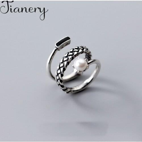 Personality Gothic Vintage Layer Chains Rings For Women Bridal Wedding Engagement Punk Resizable Antique Rings Rock Jewelry