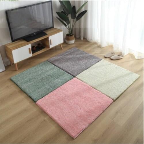 1pc 40/60/80/100cm Living Room bedroom Children Kids Non-slip Plush Soft Carpet Patchwork Jigsaw Splice Heads Climbing Baby Mat