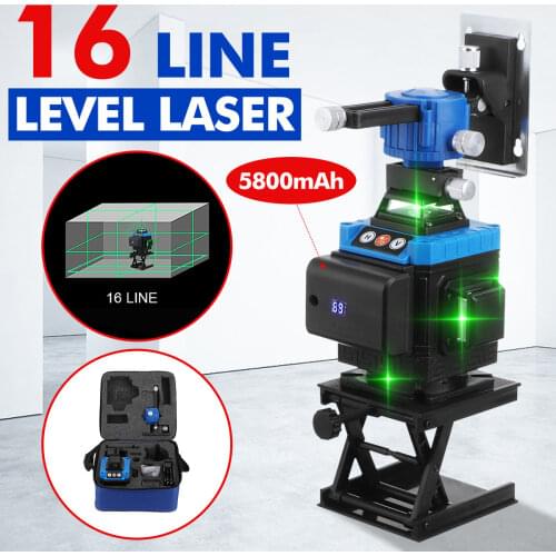 Laser Level 4D 8/12/16 Lines Professional Self-Leveling 360 Horizontal Vertical Green Laser Beam Line Build Measuring Tools