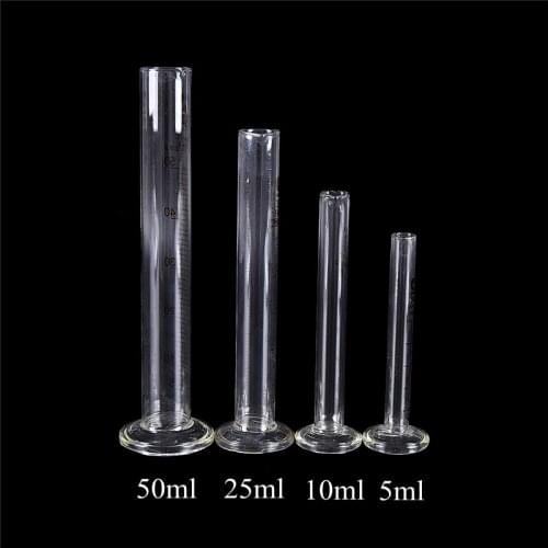 1PC 50ml Graduated Glass Measuring Cylinder Chemistry Laboratory Measure School Laboratory Cylinder Wholesale Drop Shipping
