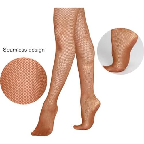 Wholesale Women Latin Dance Accessories Fishnet Tights Soft Pantyhose Anti-slip Slim Stockings Mesh Lingerie