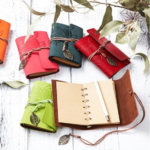 Business notepad YiYe ZhiQiu creative diary hand ledger leather-bound loose-leaf A6 notebook travel