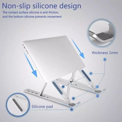 Foldable Laptop Stand Adjustable Notebook Stand Portable Laptop Holder Tablet Stand Computer Support For MacBook Air Pro ipad